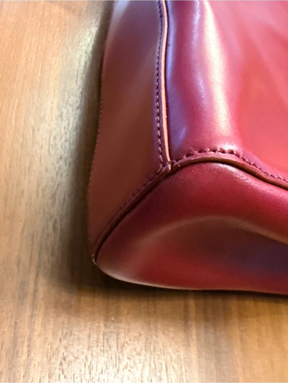 TUMI Vintage Napa Leather Executive Laptop Tote Burgandy Bordeaux Business Bag